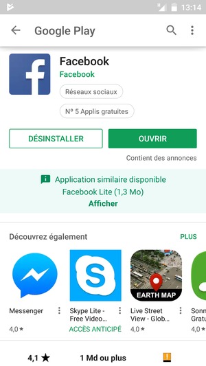 Sélectionnez OUVRIR