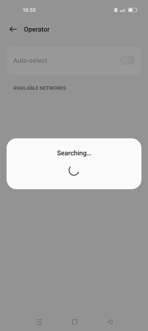 Wait for the search to finish