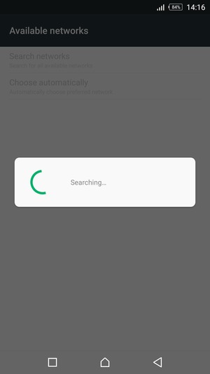 Wait for the search to finish