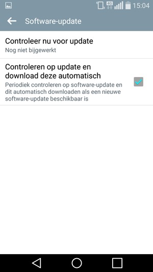 Selecteer Controleer nu voor update