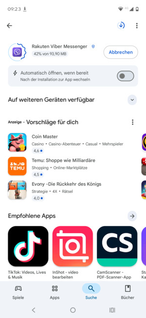 Warten Sie, bis der Installationsprozess  beendet ist