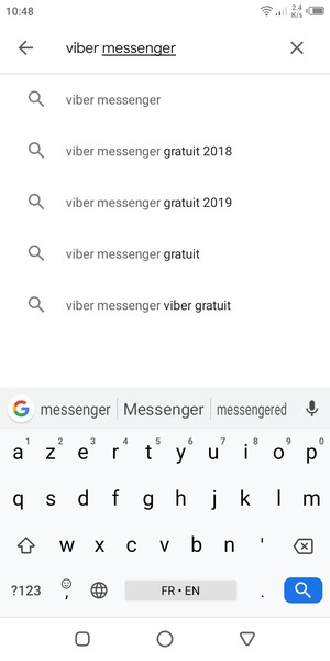 Saisissez le nom de l'appli et sélectionnez Rechercher