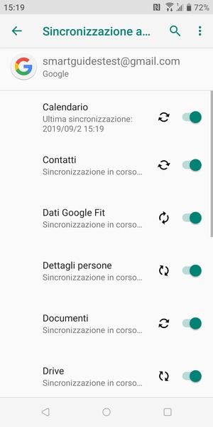 Le tue informazioni verranno sincronizzate