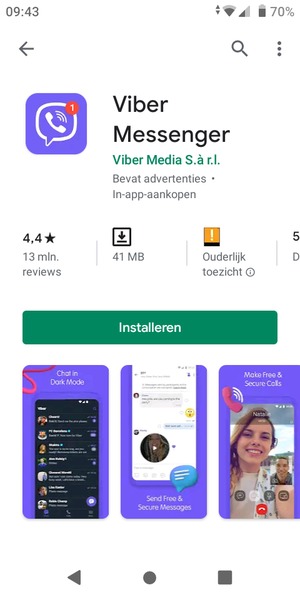 Selecteer Installeren