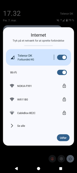 Slå Wi-Fi fra