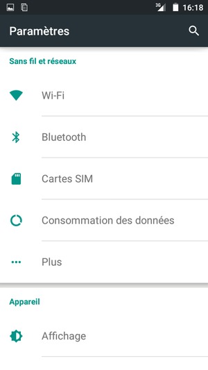 Sélectionnez Plus