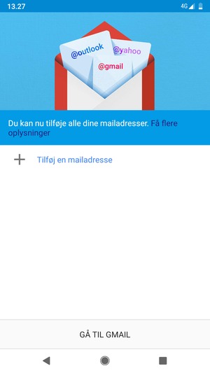Vælg Tilføj en mailadresse