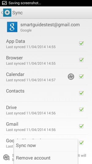 Select Sync now