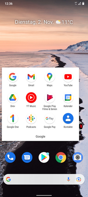 Wählen Sie Gmail