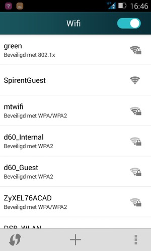 Selecteer het draadloze netwerk waarmee u verbinding wilt maken