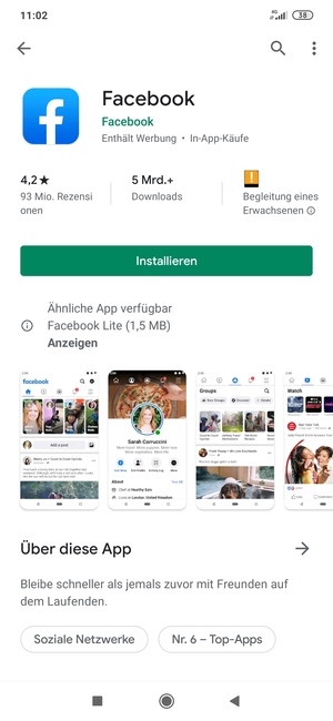Wählen Sie Installieren