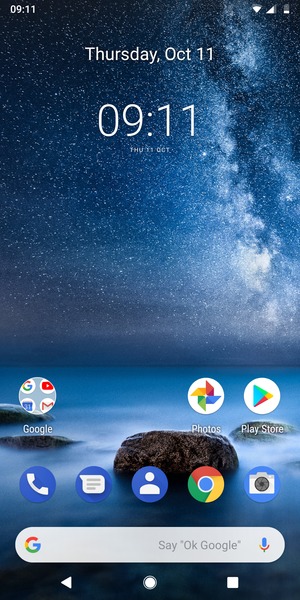 Swipe up