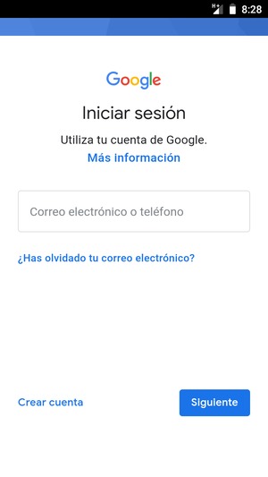 Introduzca su dirección de Gmail y seleccione Siguiente