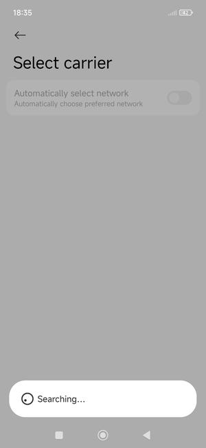 Wait for the search to finish