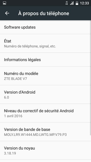 Sélectionnez Software updates