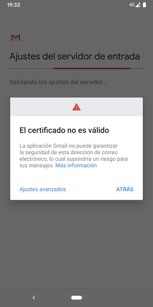 Seleccione Ajustes avanzados