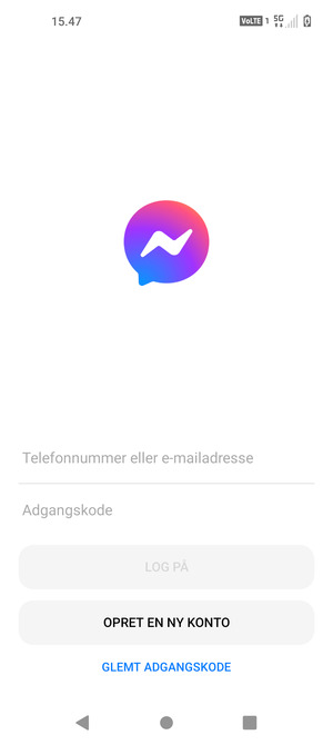 Din app er klar til brug