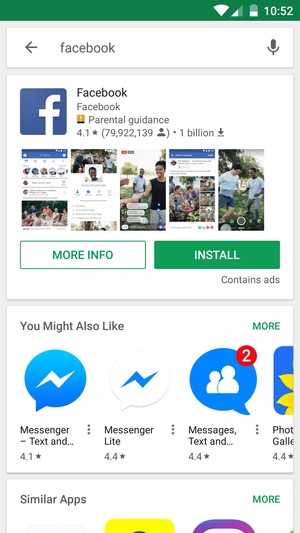 Select the app
