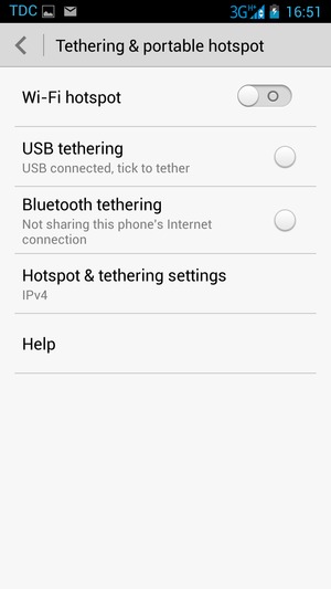 Select Wi-Fi hotspot