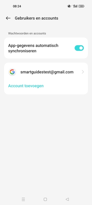 Selecteer uw Google-account