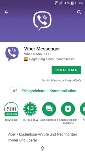Wählen Sie INSTALLIEREN