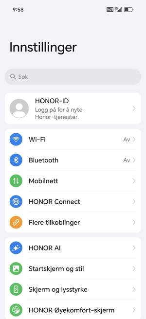 Velg Wi-Fi