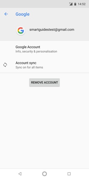 Select Account sync