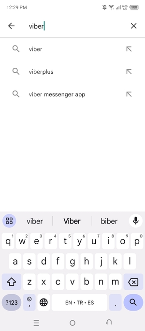 Enter the app name and select Search