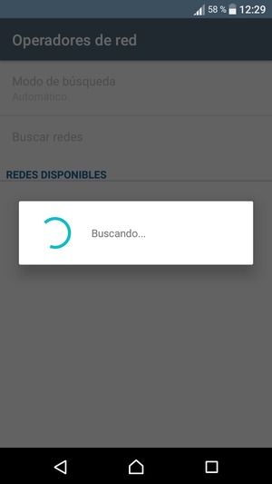Espere a que la búsqueda termine