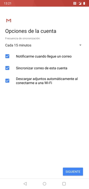 Seleccione SIGUIENTE