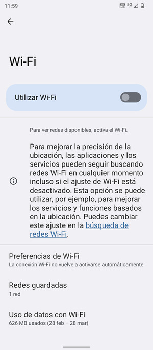 Active Utilizar Wi-Fi
