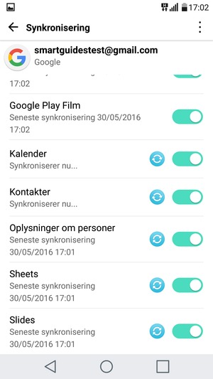 Dine kontakter fra Google vil nu blive synkroniseret til din telefon