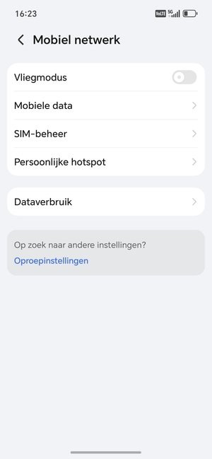 Selecteer Persoonlijke hotspot