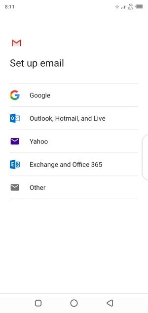Select Outlook, Hotmail, and Live