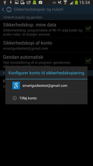 Vælg din sikkerhedskonto