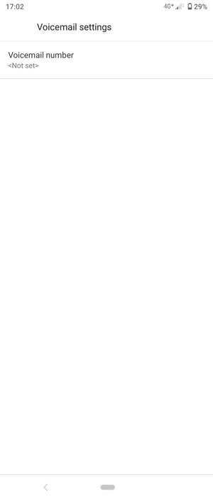 Select Voicemail number