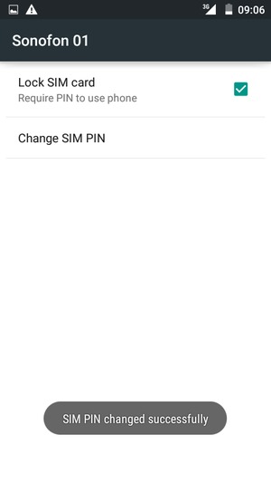 Your SIM PIN has been changed