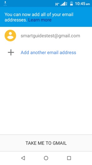 Select TAKE ME TO GMAIL