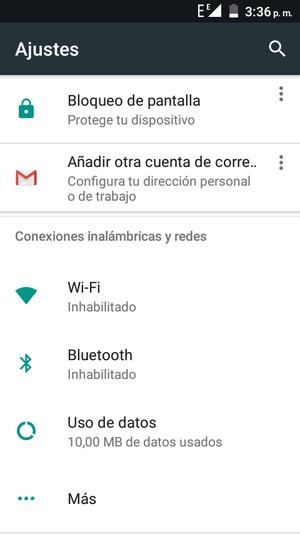 Seleccione Wi-Fi