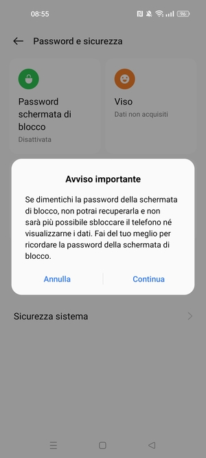 Seleziona Continua