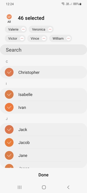 Select Done