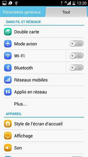 Si votre écran ressemble à ceci, sélectionnez Double carte
