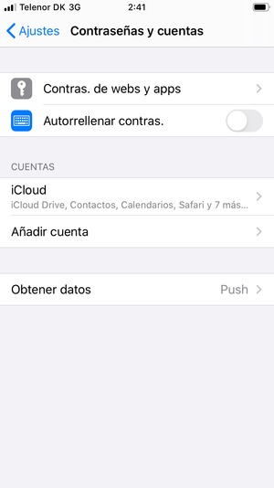 Seleccione Añadir cuenta
