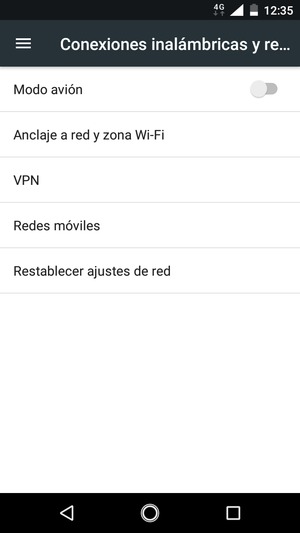Seleccione Redes móviles