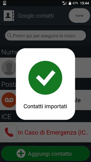 I tuoi contatti verranno salvati sul tuo telefono