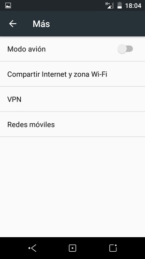 Seleccione Redes móviles
