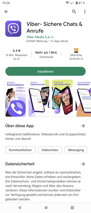 Wählen Sie Installieren