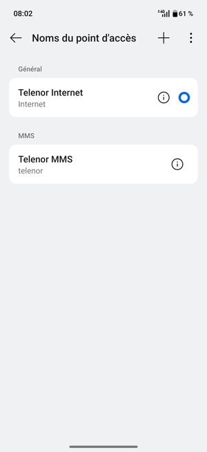 Votre téléphone est maintenant configuré pour les MMS