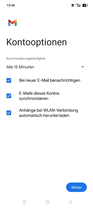 Wählen Sie Weiter