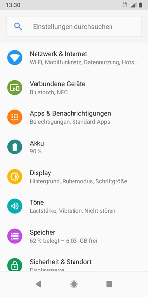 Wählen Sie Netzwerk & Internet